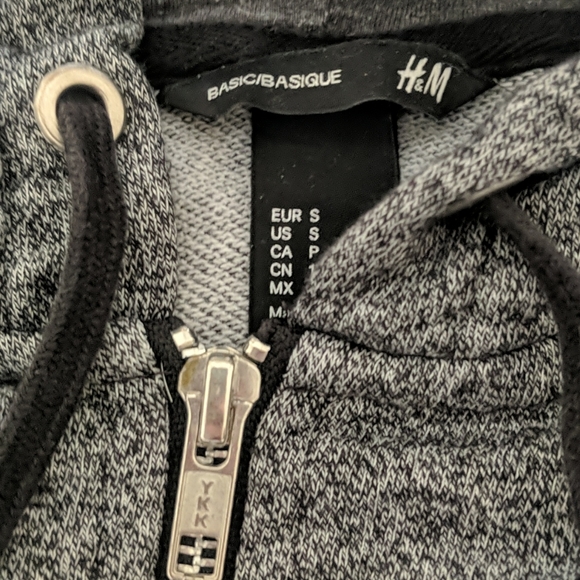 H&M grey hoddie sweater - Picture 2 of 2